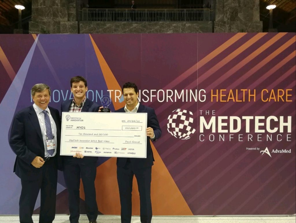 MY01 remporte un prix à la conférence Medtech de Philadelphie
